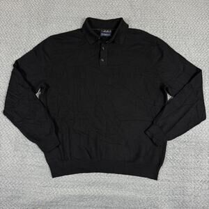 Club Room Women’s Sweater Estate Merino Wool Black Size Large